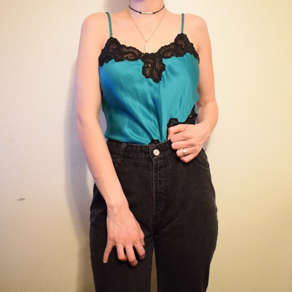 Vintage Victoria’s Secret Green Satin Lingerie
